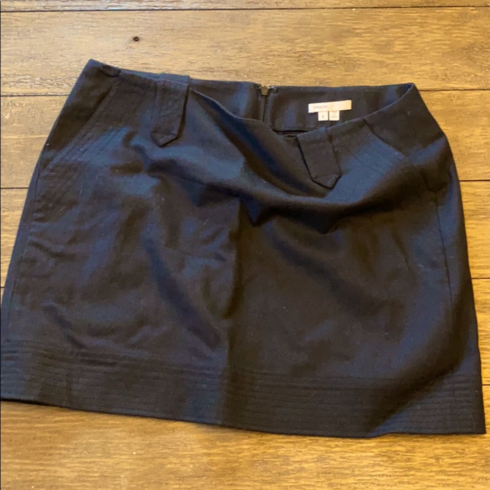 Vince Skirt Black Wool